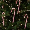 Northlight Peppermint Candy Cane Christmas Ornaments - 7" - Red and White - 12 ct - 3 of 4