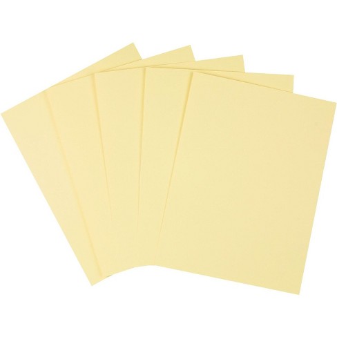 LUX 100 lb. Cardstock Paper, 8.5 x 11, Sunflower Yellow, 50