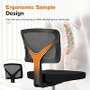 NicBex Office Chair with Adjustable Height Modern Mesh Armless Computer Chair with Casters and Lumbar support for Office, Study, Bedroom - 4 of 4