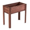 TUYOHW Elevated Raised Garden Bed with Legs,Solid Wood Planter Box for Outdoor Vegetables Herbs Flowers - 4 of 4
