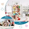 NewHome"Stuffed Animal Storage Organizer Shelf with Elastic Band – Standing Toy Holder for Kids' Room"White - 4 of 4