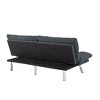 Kumasinova Sofa Bed,Foldable 2-Seater Velvet Fabric Sleeper Sofa with Adjustable Backrest,Silver Metal Legs,Sofa Couch for Living Room,Apartments - 4 of 4