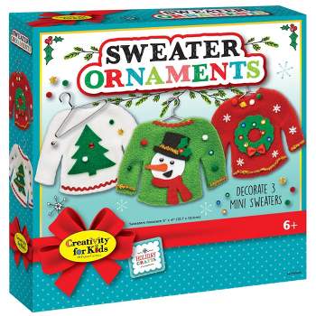 Creativity for Kids Holiday Sweater Ornaments Kit