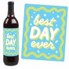Big Dot of Happiness Party Time - Happy Birthday Party Decorations for Women and Men - Wine Bottle Label Stickers - Set of 4 - 3 of 4