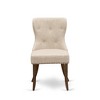 East West Furniture,Set of 2 - Wood Chairs- Upholstered Dining Chairs Includes Hardwood Frame - 2 of 4