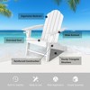 Tangkula 2PCS Adirondack Chair Outdoor with Cup Holde Weather Resistant Lounger Chair for Backyard Garden Patio and Deck Black/Grey/Turquoise/White - 4 of 4
