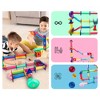 PICASSO-TILES Marble Run Magnetic Tiles for Kids, 120PCS, Construction Magnet Tiles Race Track Building Blocks STEM Toy - 3 of 4