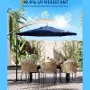 10FT Cantilever Umbrella with Cross Base – Outdoor Offset Patio Umbrella with Infinite Tilt & Crank Lift, Fade-Resistant Canopy - 2 of 4
