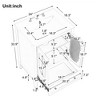 ChicFurnit Bathroom Vanities 24 Inch Vanity Cabinet with Drawer and Moru Glass for Elegant Bathroom, White, 24"*18.3"*33.9" - 4 of 4