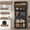 70" Tall Kitchen Pantry Cabinet, Fluted Wooden Cupboard Storage Cabinet with Adjustable Shelves, Freestanding Bathroom Storage Cabinet - 4 of 4