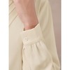 INSPIRE CHIC Women's Button Down Pleated V Neck Long Sleeve Business Casual Shirt - 4 of 4
