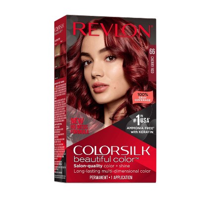 Revlon Colorsilk Beautiful Color Permanent Hair - 66 Cherry Red  Fl Oz  : Target