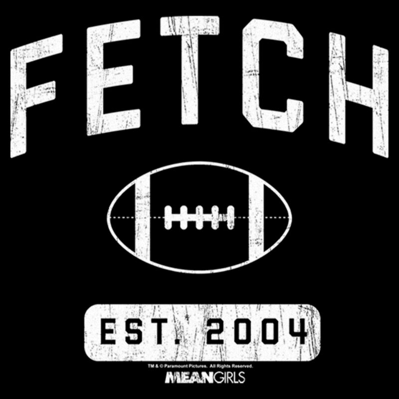 Junior's Mean Girls Distressed Fetch Football Est. 2004 Sweatshirt, 2 of 5
