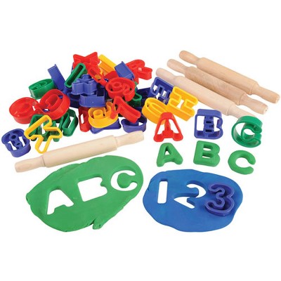 Kaplan Early Learning ABC and Numbers Dough Cutter Set