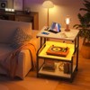 Aheaplus 30.3'' H x 23.6'' W Printer Stand with Charging Station And Wheels - 2 of 4