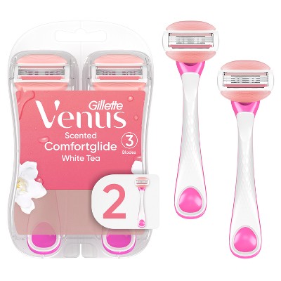 Venus ComfortGlide White Tea 3-Blade Women's Disposable Razors - 2ct: For Whole Body, 3 Blades, Manual Use, Non-Travel Size