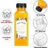 Plastic Juice Bottles with Caps, 12-Piece 12oz Clear Reusable Drink Containers - 3 of 4