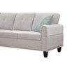 NicBex Couches for Living Room 98" Left Hand Facing Sofa Couches Modern Comfy Upholstered Sofa with Chaise and Storage Ottoma - 4 of 4