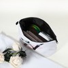 Unique Bargains Large Capacity Zipper Personalized Small Makeup Bag White - 2 of 4