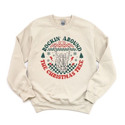 Simply Sage Market Women's Graphic Sweatshirt Rockin' Around Hand