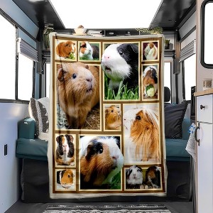 Cute Hamster Print Pattern RV Interior Decoration Warm Portable Blanket for Napping All-Season Home Decor Christmas Gifts - 1 of 4