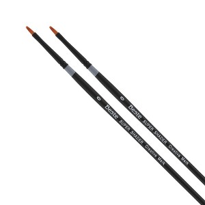 Creative Mark Beste Golden Taklon Super Shader #0 - 3 Pack Artist Brushes, Professional Watercolor Brushes, For Acrylic Painting, Short Handle, Sharp - 1 of 4