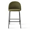 Nano 25.5" Counter Height Stool Set Of 2,Counter Height Barstools with Back,Upholstered Counter Stool Chairs with Black Metal Frame-Maison Boucle - 3 of 4