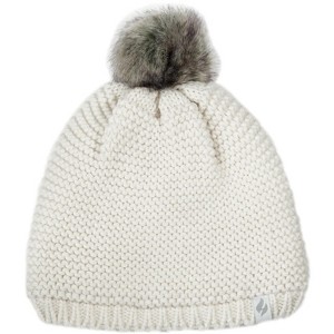 Women's Paris Purl Stitch Knit Hat With Pom Pom - 1 of 3