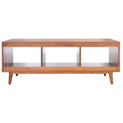 Cricket Retro Chic Open Shelf Mahogany Media Stand - Natural Acacia