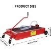 15 Gallon Oil Drain Pan with Manual Rotary Pump, Low Profile Oil Change Pan, Oil Drain Container, Wheels, 7.2 Inch Hose - 3 of 4