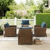 Bradenton 5pc Outdoor Wicker Arm Chair & Fire Table Set - Crosley
 - 3 of 4