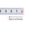 Unique Bargains Nylon-Coated Steel Metric Scale Right to Left Read Adhesive Tape Measure White - 3 of 4