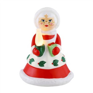 Mr. Christmas Nostalgic Mrs. Claus LED Ceramic Figure Christmas Decoration - 12" - 1 of 2