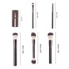 Unique Bargains Durable Foundation Brush Set Brown 12 Pcs - 2 of 4
