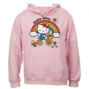 Mens Hello Kitty Rainbow Tricycle Pullover Hoodie - 1 of 4