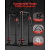 Power Cage, Multi-Functional Power Racks for Home Gym with Dual Pulley Systems, 1200 LBS Weight Capacity Fitness Squat Rack for Strength Workout - 3 of 4