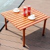 Costway Folding Wood Roll Up Table Camping Picnic Outdoor - 3 of 4