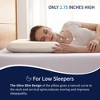 Dyonery Ultra Thin Cooling Memory Foam Pillow for Stomach & Back Sleepers – Low Profile, Washable Cover, Pressure Relief Support - 4 of 4