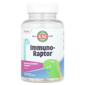 KAL Dinosaurs®, Immuno-Raptor™, Orange, 60 Chewables - 1 of 4