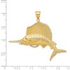 Black Bow Jewelry 14k Yellow Gold Large Sailfish Pendant - 4 of 4