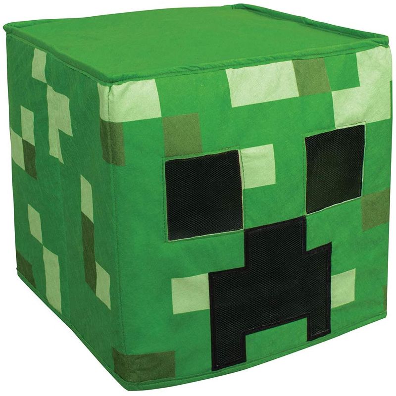 Disguise Minecraft Creeper Headpiece/Block Head Costume Mask | One Size, 1 of 3