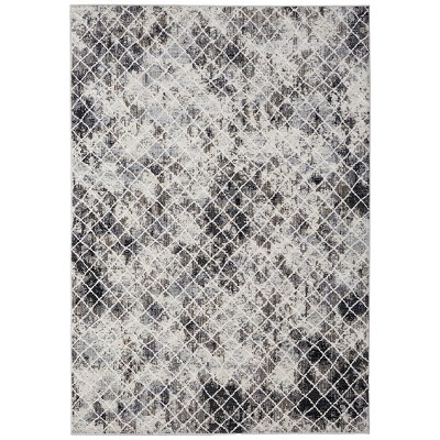 Kano Transitional Diamond Ivory/Gray/Taupe Area Rug