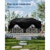 10x20 ft Pop up Canopy with Sidewalls Easy up Canopy Tent Instant Shelter with Windows for Outdoor Event Party-UPF 50+ All Season Waterproof - 4 of 4