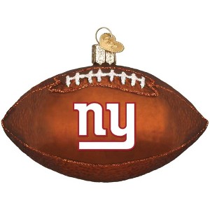 Old World Christmas Blown Glass Ornament for Christmas Tree, New York Giants Football - 1 of 4