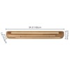 Rennnsan Caldra 39" W Rectangle Wooden Farmhouse LED Dimmable Flush Mount in Arc Corner - 3 of 4