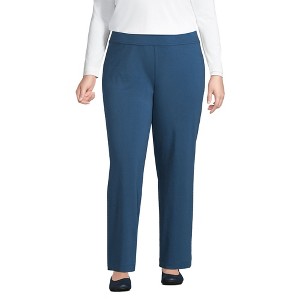 Lands' End Women's Starfish Mid Rise Straight Leg Pants - 1 of 3