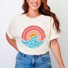 Simply Sage Market Ocean Circle Retro Garment Dyed Tee - 3 of 4