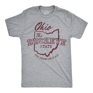 Mens Funny T Shirts Ohio The Buckeye State Sarcastic Graphic Novelty Tee For Men - Crazy Dog Men's T Shirt with Fun Design - 1 of 4
