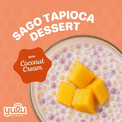 YULU Instant Sago Tapioca Pearl and Coconut Dessert Kit - 14.1oz/2ct