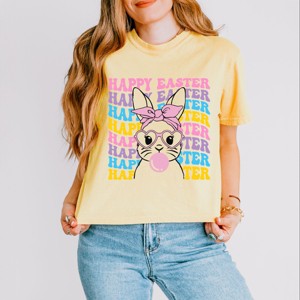 Simply Sage Market Groovy Easter Bunny Boxy Crop Top - 1 of 4